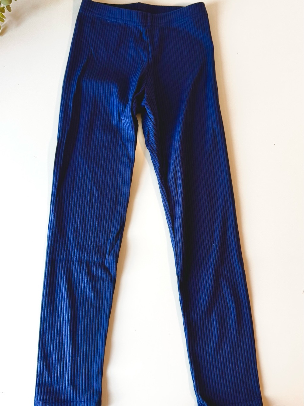 Old Navy Girls Navy Blue Ribbed Leggings Size 8 Medium